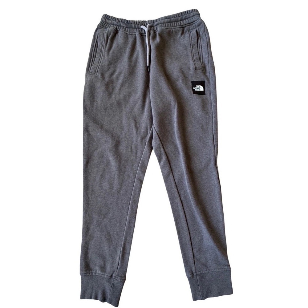 The North Face Mens Fine Jogger Pants Gray Fleece Sweatpants‎ Size Small S/P